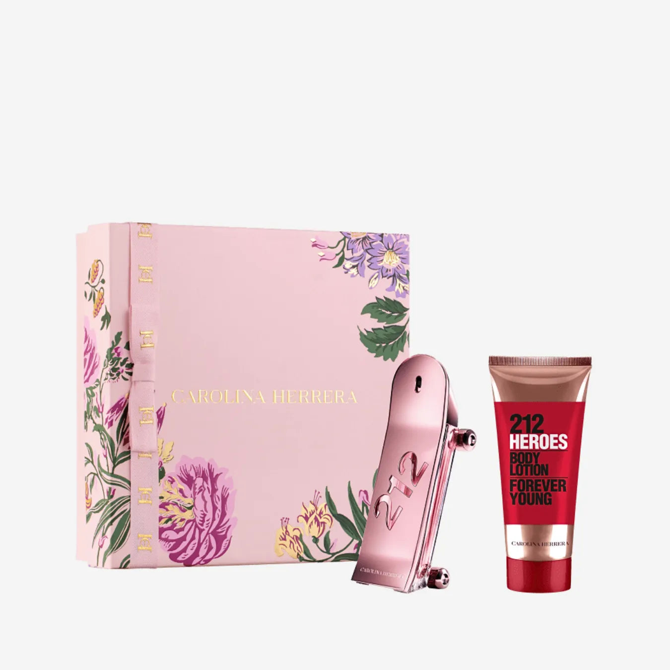 Kit Perfume Carolina Herrera 212 Heroes For Her Eau de Parfum 80ml + Loção Corporal 100ml