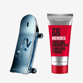 Kit Perfume Carolina Herrera 212 Heroes Men Eau de Toilette 90ml + Gel de Banho 100ml